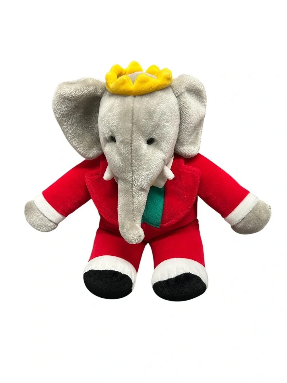 Vintage 14” Gund 1988 Babar Elephant Plush + Babar’s Battle Book 2002